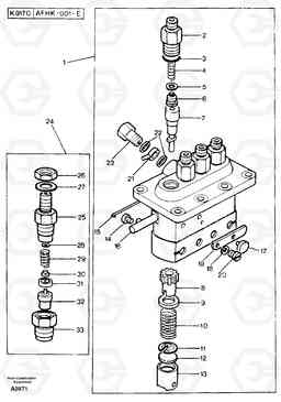 24750 Injection pump / injector EW50VV TYPE 256, Volvo Construction Equipment