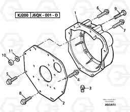 14545 Flywheel housing EC50 TYPE 247, Volvo Construction Equipment