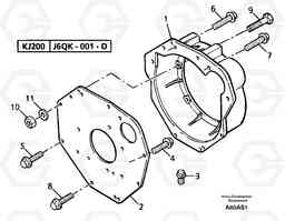 14930 Flywheel housing EW50 TYPE 256, Volvo Construction Equipment
