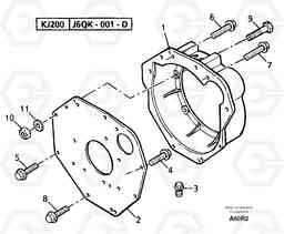 6192 Flywheel housing EC50VV TYPE 247, Volvo Construction Equipment