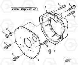 16648 Flywheel housing EW50VV TYPE 256, Volvo Construction Equipment