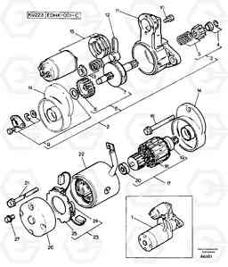 10564 Starter motor EW50 TYPE 256, Volvo Construction Equipment