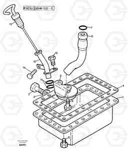 100956 Lubrication oil sump EC50VV TYPE 247, Volvo Construction Equipment