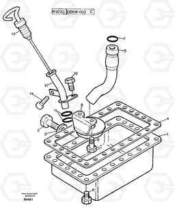 100134 Lubrication oil sump EW50 TYPE 256, Volvo Construction Equipment