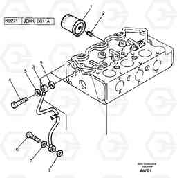 11487 Oil filter EW50 TYPE 256, Volvo Construction Equipment