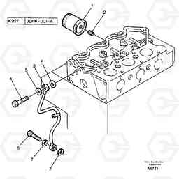 24729 Oil filter EW50VV TYPE 256, Volvo Construction Equipment