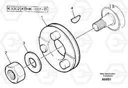 9415 Front end drive input EW50 TYPE 256, Volvo Construction Equipment