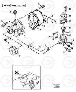 103353 Water pump / thermostat EC50 TYPE 247, Volvo Construction Equipment