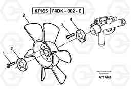 8671 Fan and spacer EC50 TYPE 247, Volvo Construction Equipment