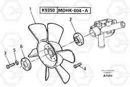 8670 Fan and spacer EC50 TYPE 247, Volvo Construction Equipment