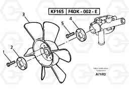 6441 Fan and spacer EC50VV TYPE 247, Volvo Construction Equipment