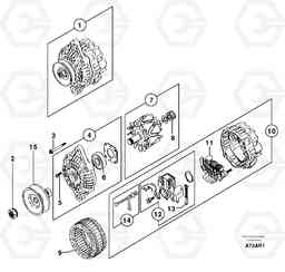 8679 Alternator EC50 TYPE 247, Volvo Construction Equipment