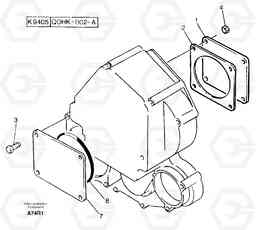 6191 Ancillary attachment gear drive EC50VV TYPE 247, Volvo Construction Equipment