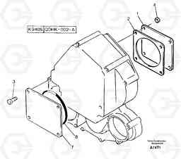 16644 Ancillary attachment gear drive EW50VV TYPE 256, Volvo Construction Equipment