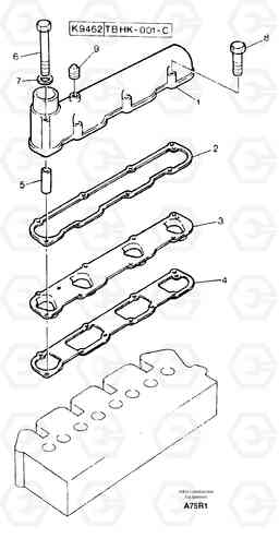 3582 Intake manifold EC50VV TYPE 247, Volvo Construction Equipment