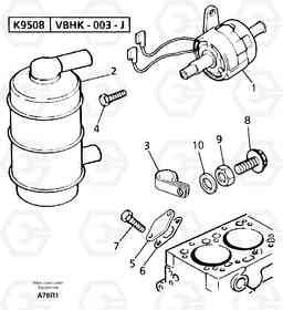 6409 Low pressure fuel system EC50VV TYPE 247, Volvo Construction Equipment