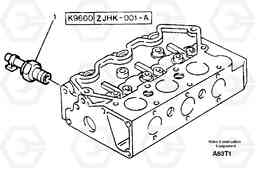 24727 Lubrication oil pressure switch and gauge EW50VV TYPE 256, Volvo Construction Equipment