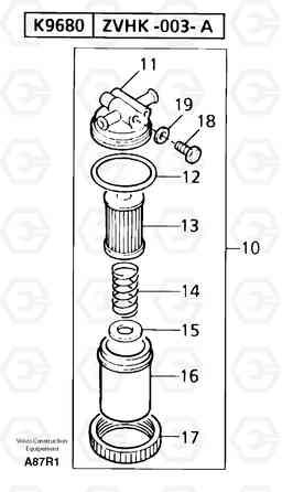 6418 Sediment bowl EC50VV TYPE 247, Volvo Construction Equipment