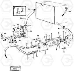 55948 Servo system: tank - pump L50 L50 S/N 6401- / 60301- USA, Volvo Construction Equipment