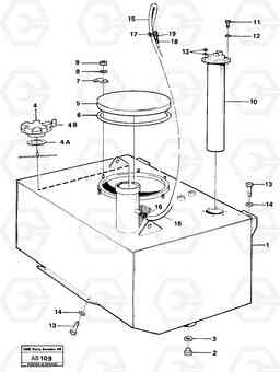 66682 Fuel tank L50 L50 S/N 6401- / 60301- USA, Volvo Construction Equipment