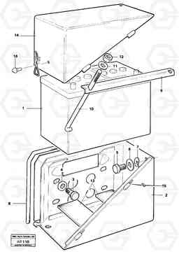 24672 Battery box L50 L50 S/N 6401- / 60301- USA, Volvo Construction Equipment