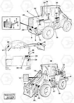 65974 Sign plates and decals L50 L50 S/N 6401- / 60301- USA, Volvo Construction Equipment