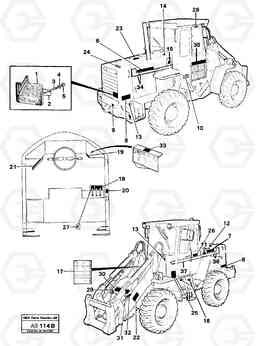 65976 Sign plates and decals L50 L50 S/N 6401- / 60301- USA, Volvo Construction Equipment