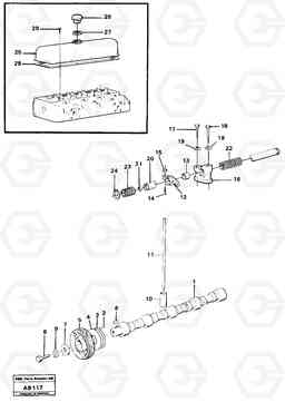 5107 Valve mechanism L50 L50 S/N 6401- / 60301- USA, Volvo Construction Equipment