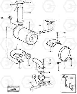 72031 Inlet system L50 L50 S/N 6401- / 60301- USA, Volvo Construction Equipment