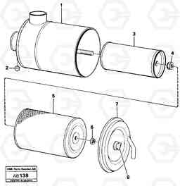 11794 Air filter L50 L50 S/N 6401- / 60301- USA, Volvo Construction Equipment