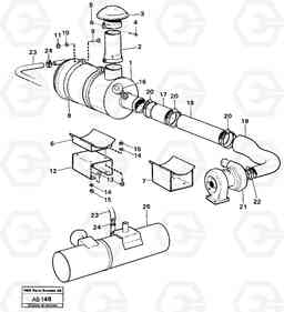 26557 Inlet system L50 L50 S/N 6401- / 60301- USA, Volvo Construction Equipment