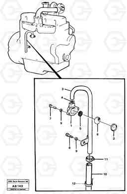 15682 Crankcase ventilation L50 L50 S/N 6401- / 60301- USA, Volvo Construction Equipment