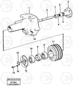 5124 Water pump L50 L50 S/N 6401- / 60301- USA, Volvo Construction Equipment