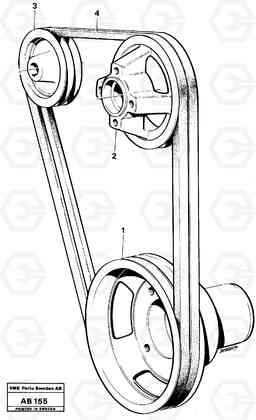 10909 Belt transmission L50 L50 S/N 6401- / 60301- USA, Volvo Construction Equipment