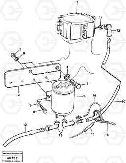 12740 Starter element with fitting parts. L50 L50 S/N 6401- / 60301- USA, Volvo Construction Equipment