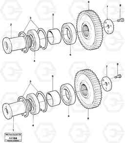 5149 Pump drive L50 L50 S/N 6401- / 60301- USA, Volvo Construction Equipment