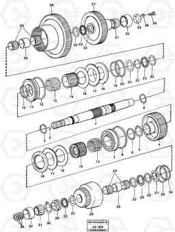 21084 Hydraulic clutch rear/4:th speeds L50 L50 S/N 6401- / 60301- USA, Volvo Construction Equipment