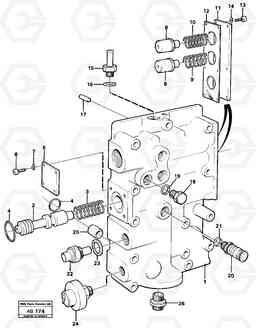 106491 Pressure limiting valve L50 L50 S/N 6401- / 60301- USA, Volvo Construction Equipment