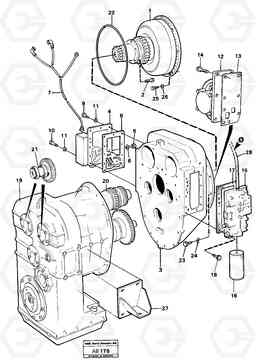 20975 Hydraulic transmission with fitting parts L50 L50 S/N 6401- / 60301- USA, Volvo Construction Equipment