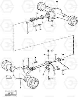 13581 Propeller shafts with fitting parts L50 L50 S/N 6401- / 60301- USA, Volvo Construction Equipment