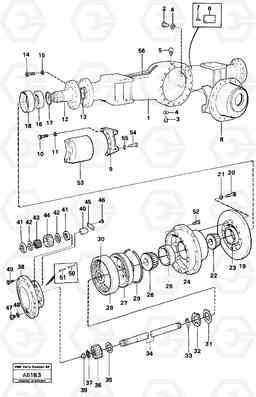 2634 Planetary axle, rear L50 L50 S/N 6401- / 60301- USA, Volvo Construction Equipment