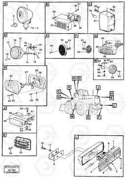 44162 Lighting L50 L50 S/N 6401- / 60301- USA, Volvo Construction Equipment