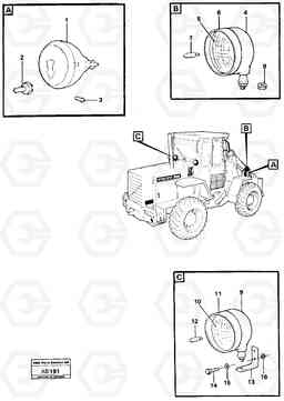 57113 Lighting L50 L50 S/N 6401- / 60301- USA, Volvo Construction Equipment