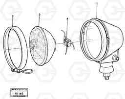 5129 Headlamp L50 L50 S/N 6401- / 60301- USA, Volvo Construction Equipment