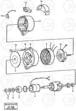 5127 Alternator L50 L50 S/N 6401- / 60301- USA, Volvo Construction Equipment