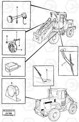 10914 Windscreen wiper back-up warning unit horn L50 L50 S/N 6401- / 60301- USA, Volvo Construction Equipment