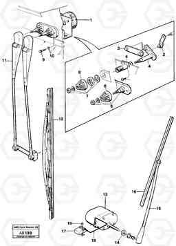 5131 Windshield wiper L50 L50 S/N 6401- / 60301- USA, Volvo Construction Equipment