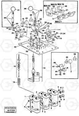 98051 Servo-system servo valve L50 L50 S/N 6401- / 60301- USA, Volvo Construction Equipment