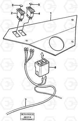 41206 Instrument panel L50 L50 S/N 6401- / 60301- USA, Volvo Construction Equipment