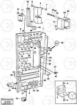 78381 Electrical distribution box L50 L50 S/N 6401- / 60301- USA, Volvo Construction Equipment